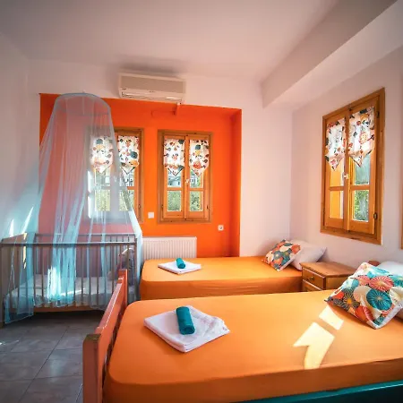 Orange House For Big Families In - Delicious Damouchari
