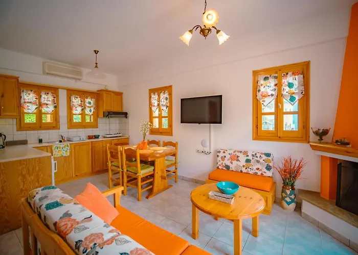 Apartment Orange House For Big Families In - Delicious Damouchari